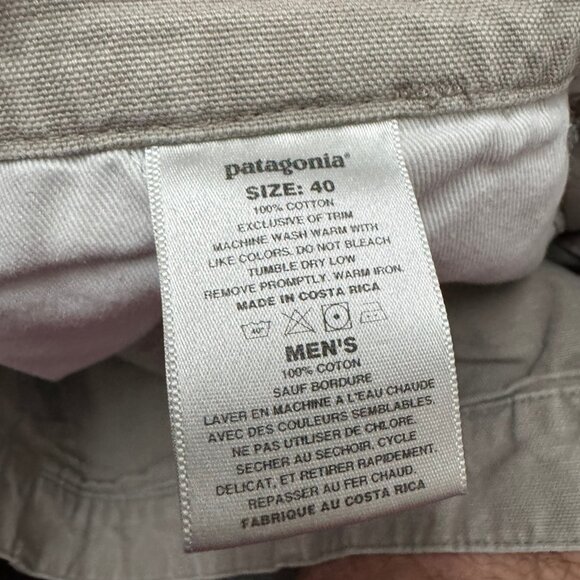 Patagonia Stand Up Shorts Mens 40 Khaki 5" Inseam Cotton Canvas 2011 - Picture 4 of 4